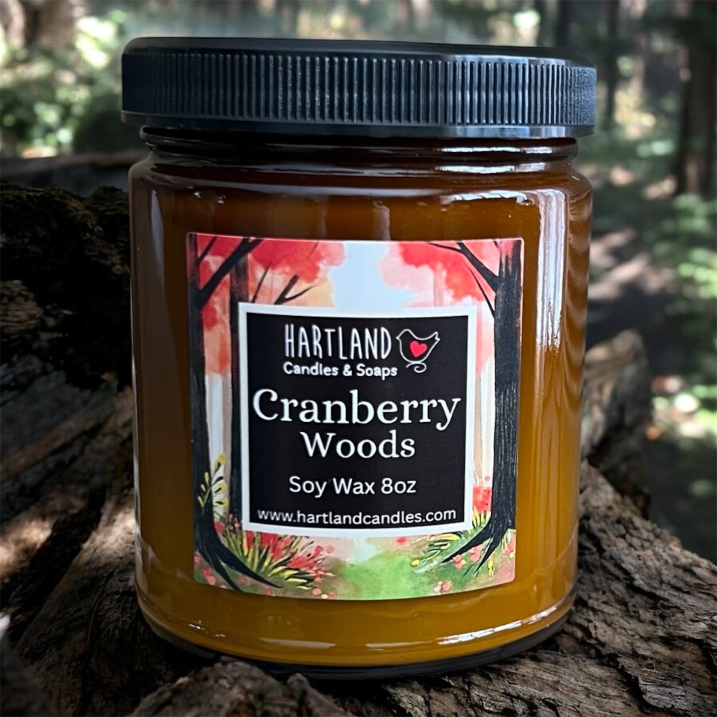 Soy Candle ~ Cranberry Woods 8oz