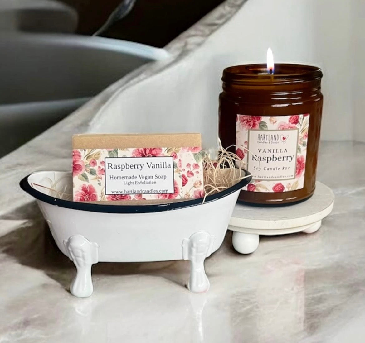 Vanilla Raspberry Candle Bundle