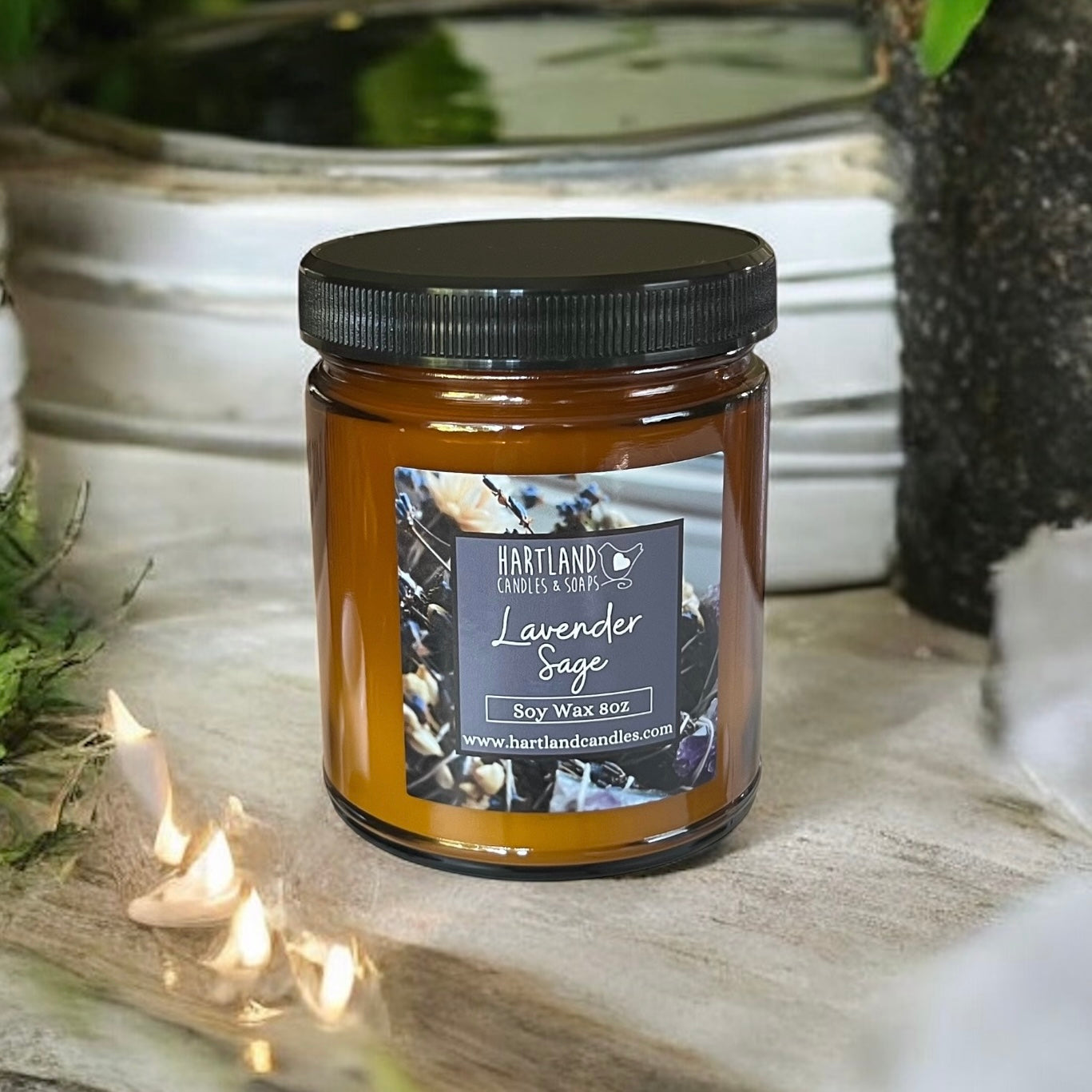 Soy Candle ~ Lavender & Sage