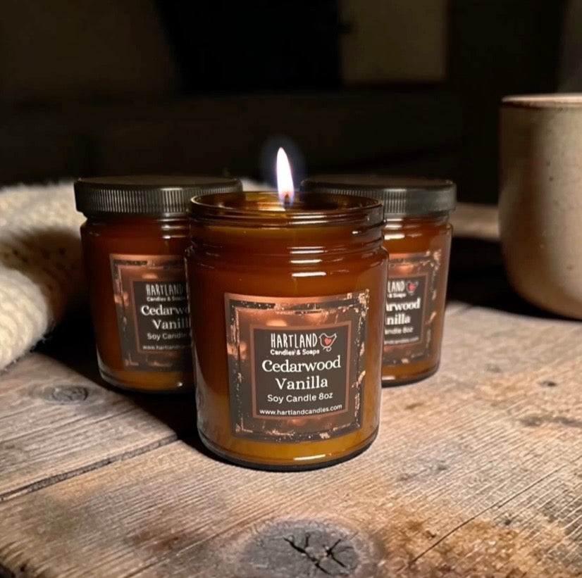 Soy Candle ~ Cedarwood Vanilla