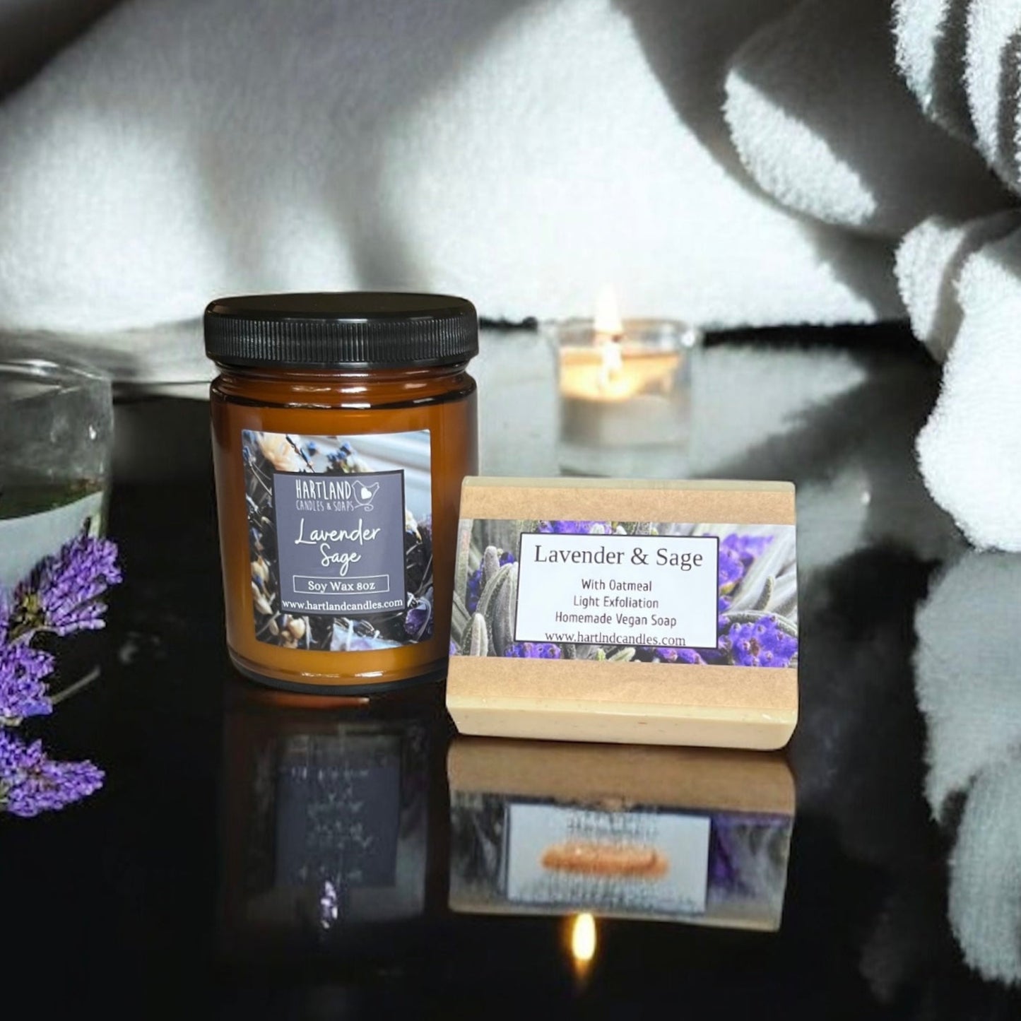 Lavender Sage - Cold Process Vegan Soap