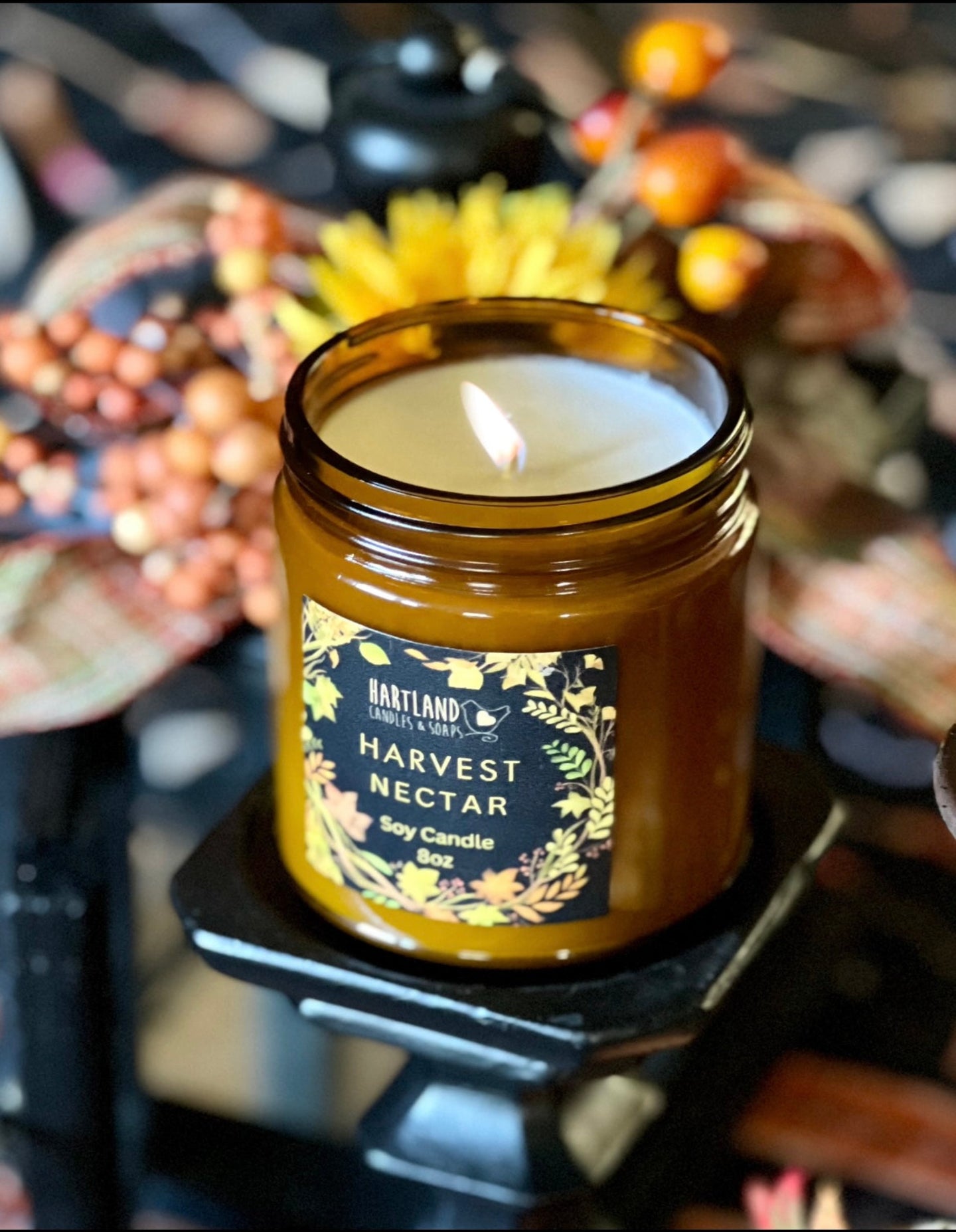 Fall Soy Candle-Mahogany Flannel