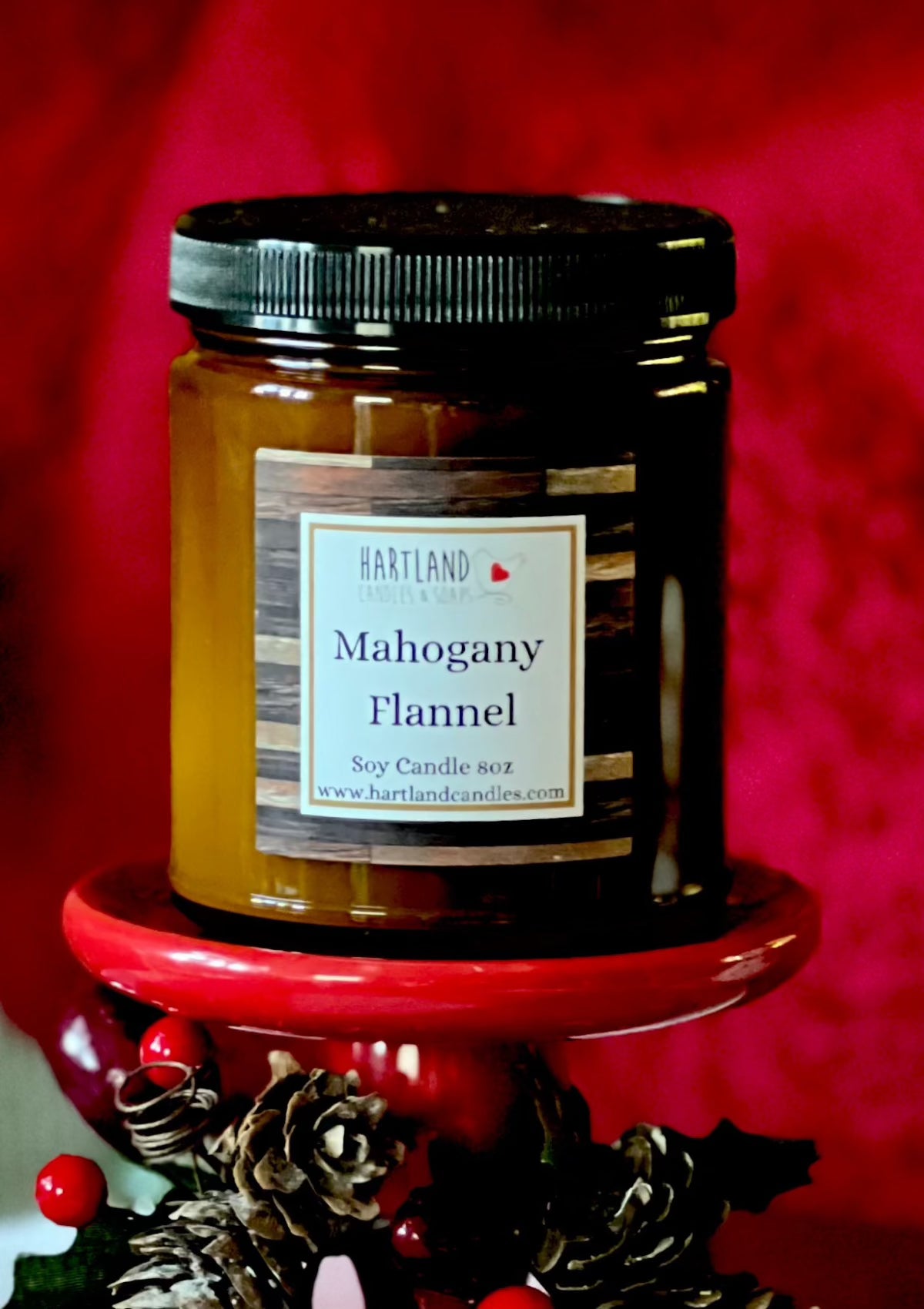 Winter Soy Candle-Mahogany Flannel