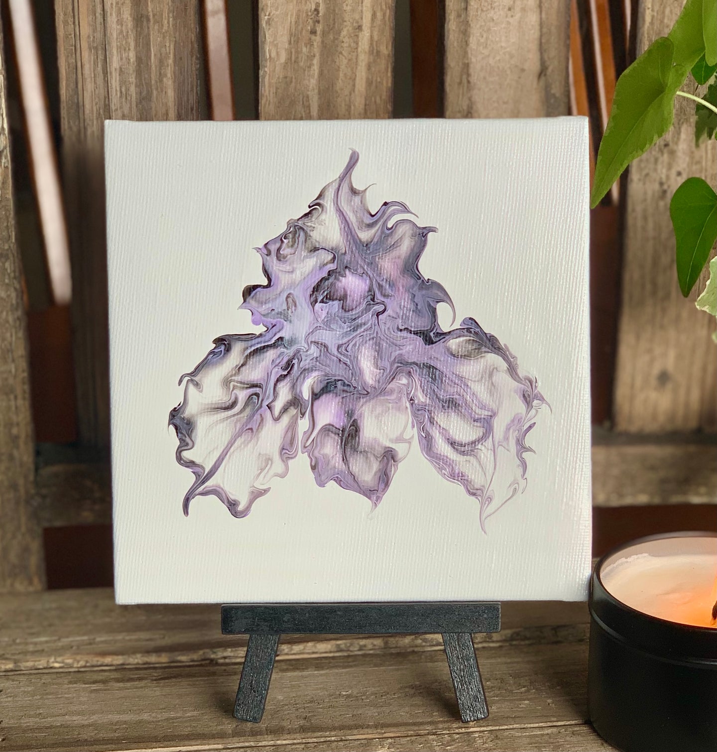 Hartland Canvas ~ Lavender and Black Iris 5x5
