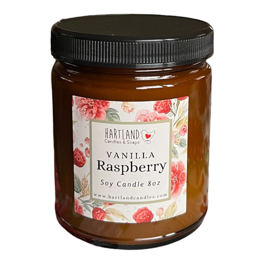 Soy Candle ~ Vanilla Raspberry
