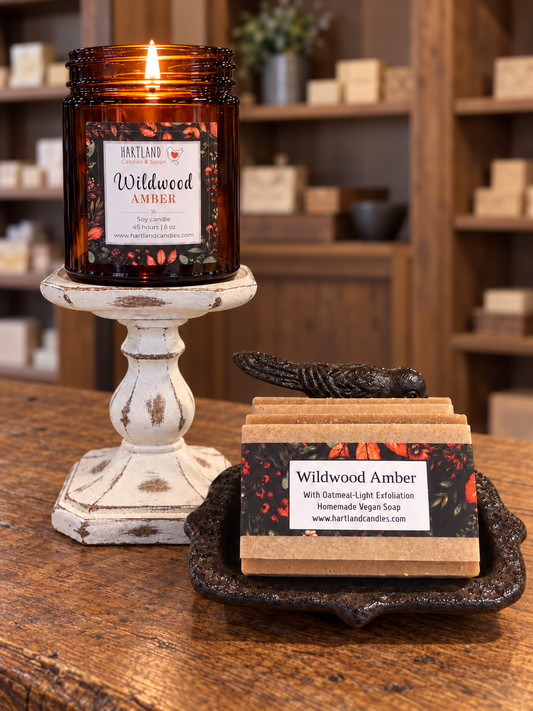 Soy Candle ~ Wildwood Amber