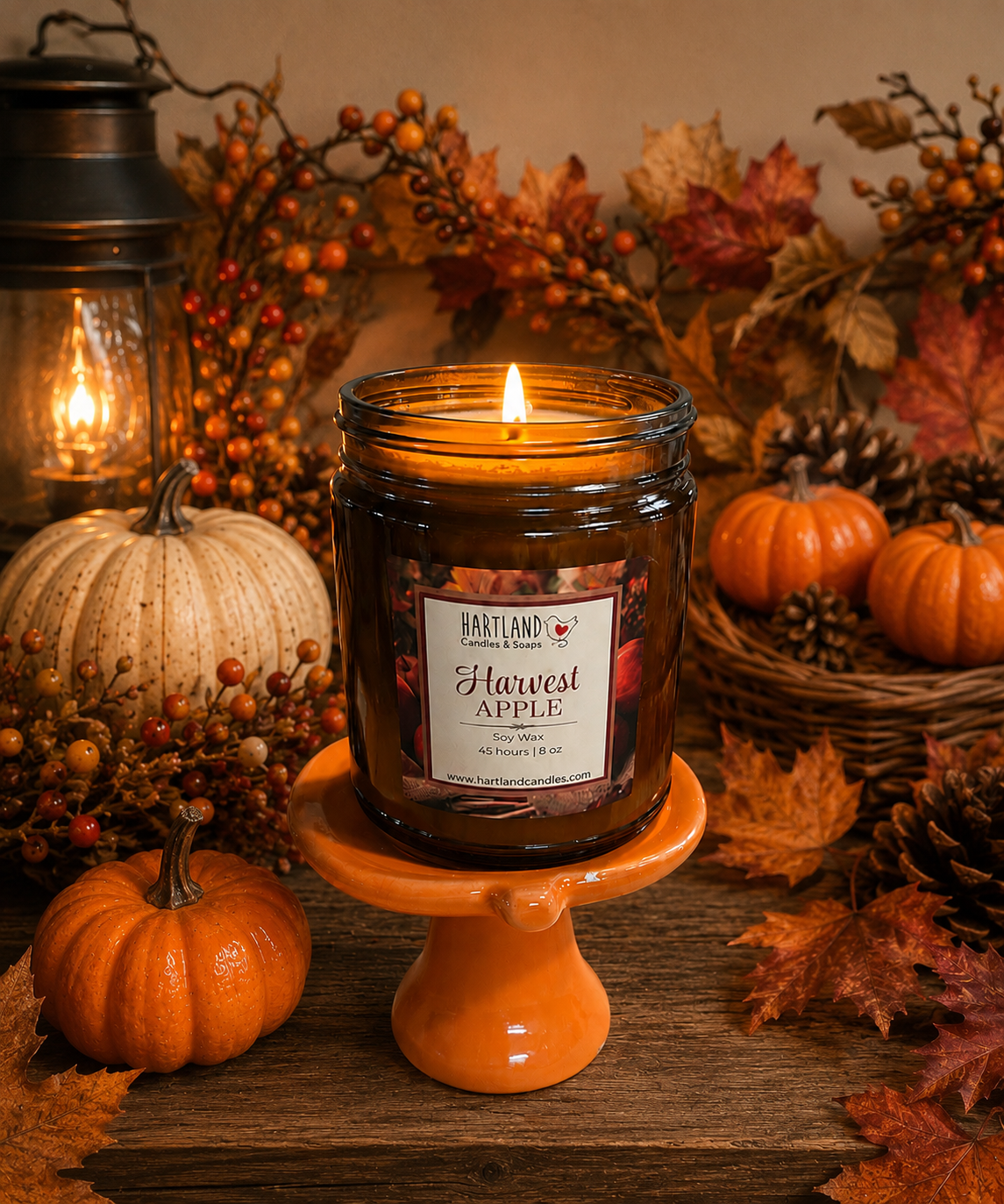 Soy Candle ~ FALL Harvest Apple 8oz