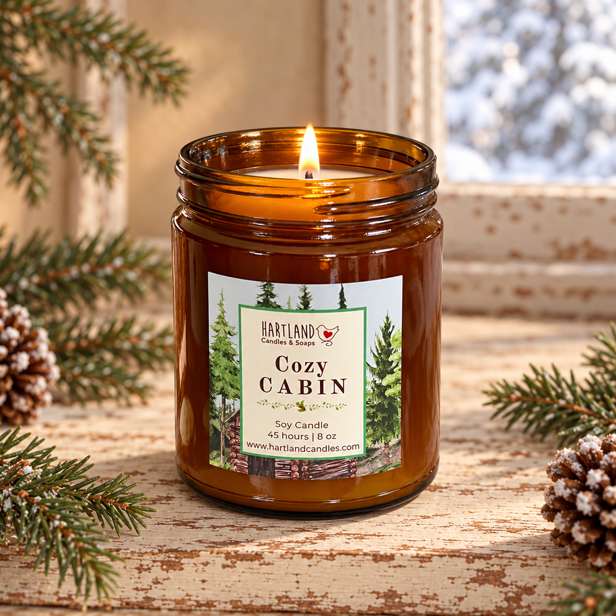 Soy Candle - Cozy Cabin