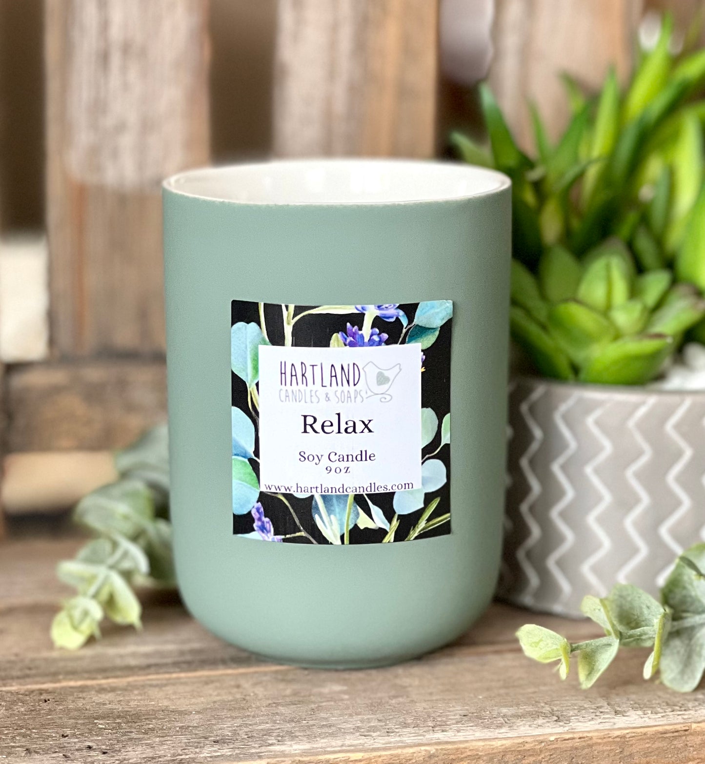 Soy Candle ~ Relax 8oz Spa Collection