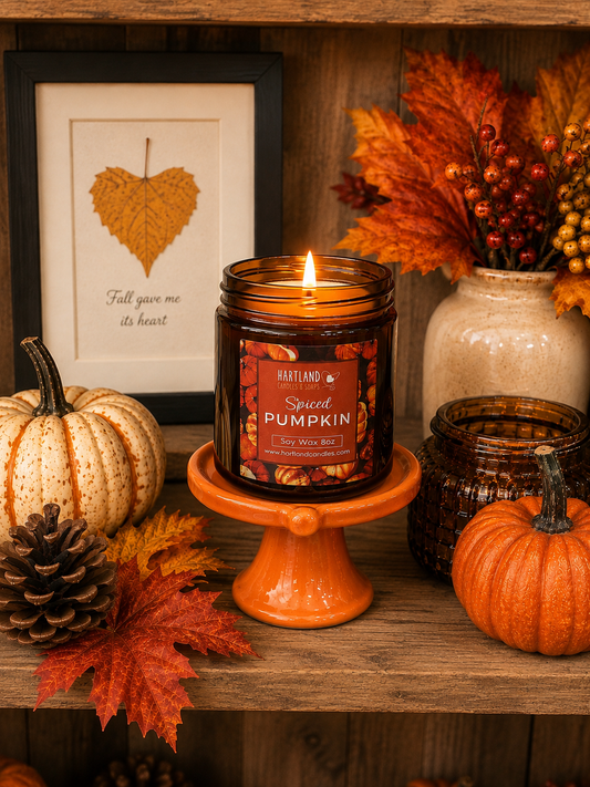 Soy Candle ~ FALL Spiced Pumpkin 8oz