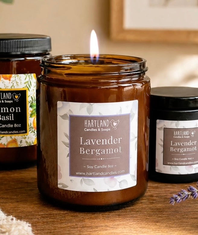 Soy Candle ~ Lavender Bergamot