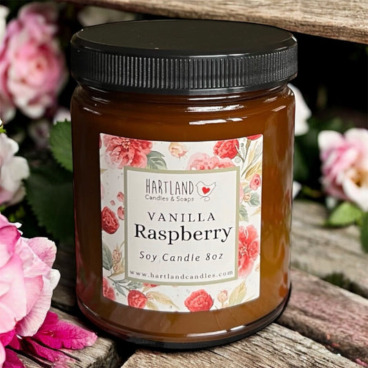 Soy Candle ~ Vanilla Raspberry