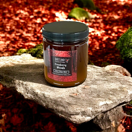 Soy Candle ~ Cranberry Woods 8oz