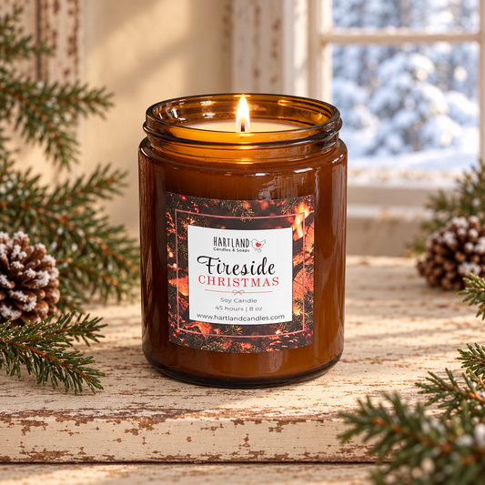 Soy Candle - Fireside Christmas “NEW”