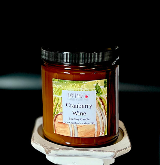 Soy Candle ~ Cranberry Wine 8oz