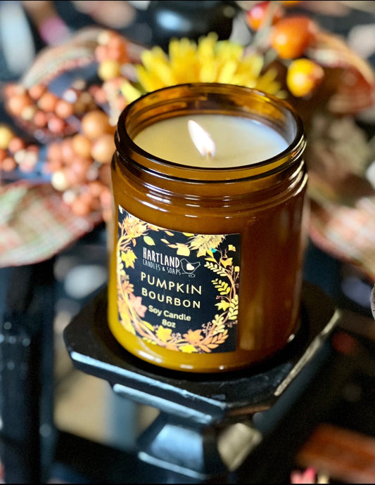 Fall Soy Candle-Pumpkin Bourbon