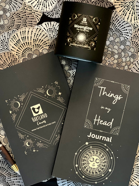 Journal and Candle Gift Set ~ Moonglow