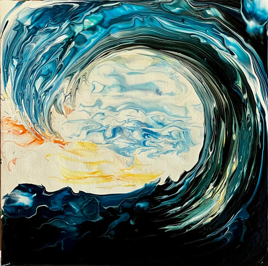 Hartland Canvas ~ Wave 8x8 - 1
