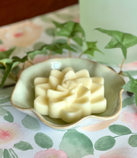 Lotion Bar - Eucalyptus/Spearmint  With Ceramic Dish