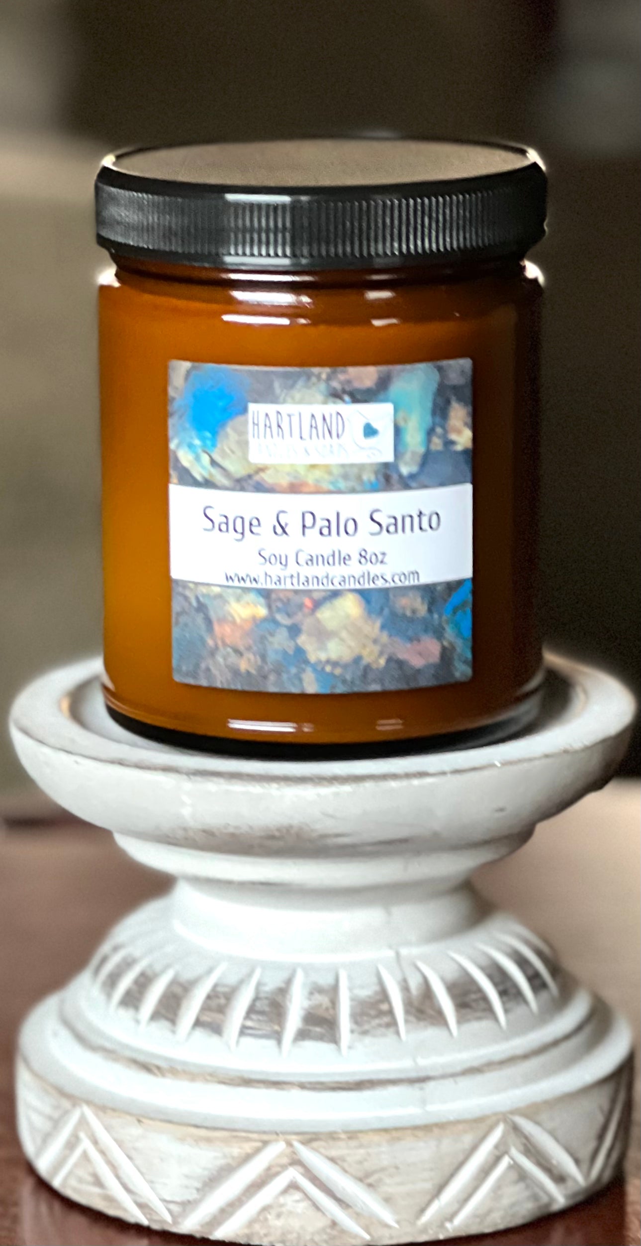 Soy Candle ~ Sage & Palo Santo 8oz