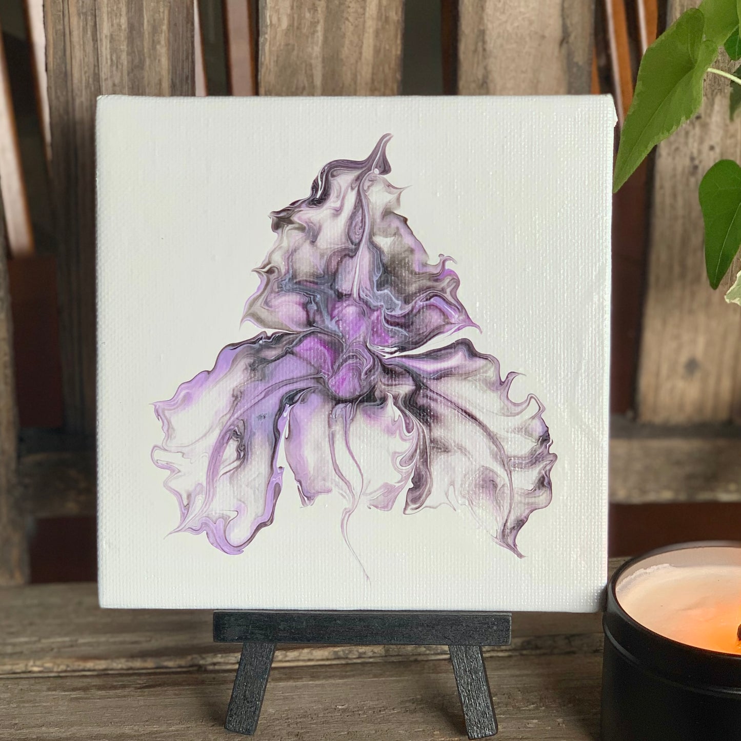 Hartland Canvas ~ Lavender and Black Iris 5x5